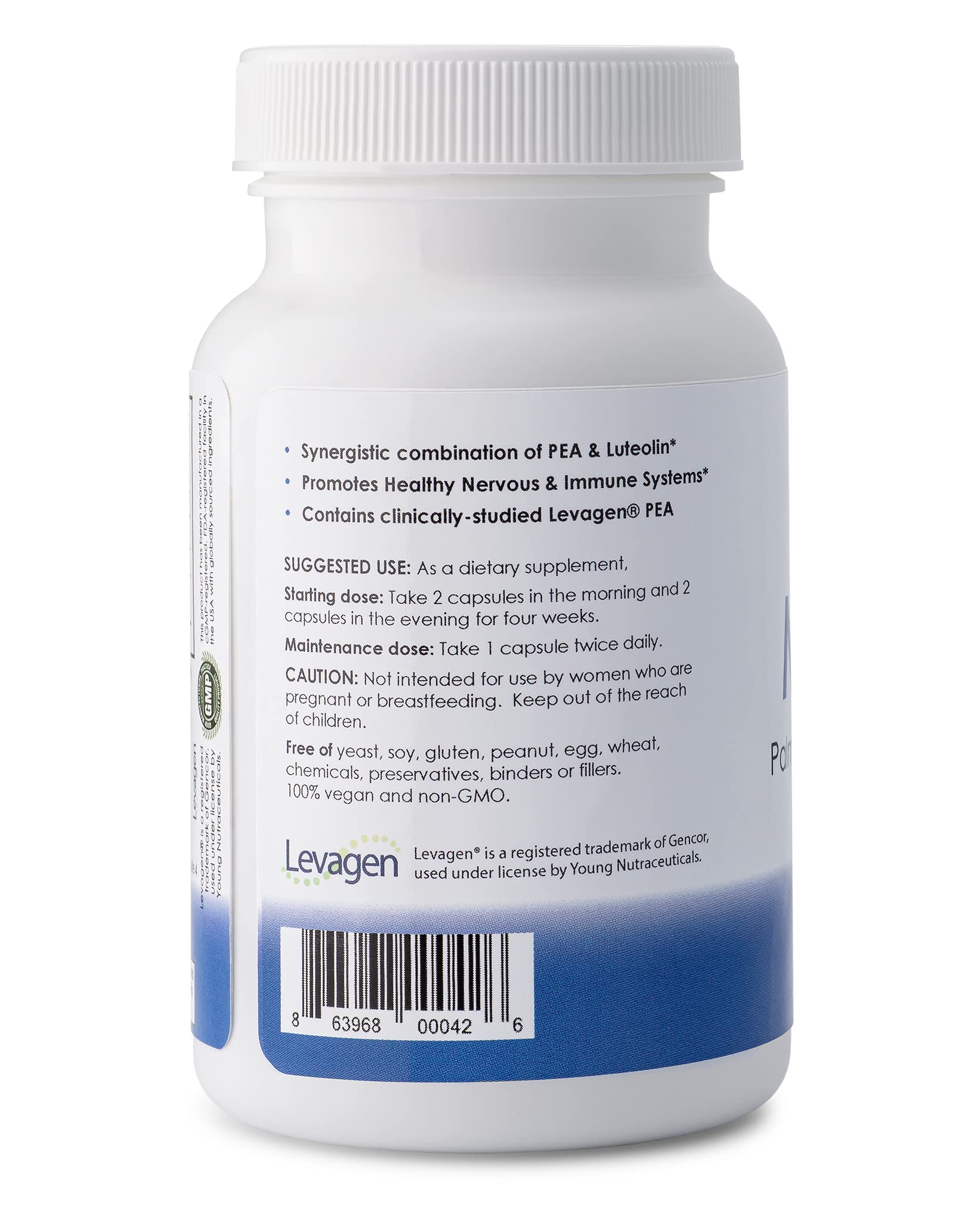 Mirica® - Pea (Palmitoylethanolamide) and Luteolin - Comfort Support - Supports Healthy Immune and Nervous Systems - 120 Capsules Mirica Au supplements