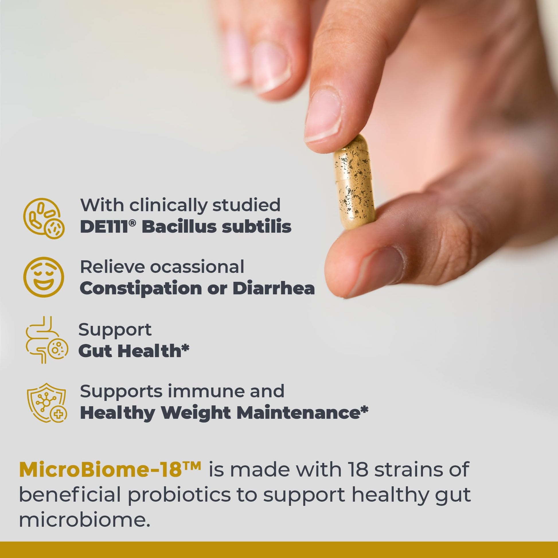 Premier Research Labs MicroBiome-18 - Probiotics for Digestive Health, Probiotics with Lactobacillus Acidophilus for Women and Men, Reuteri for Healthy Gut Microbiome - 30 Vegetarian Capsules Premier Research Labs Au supplements