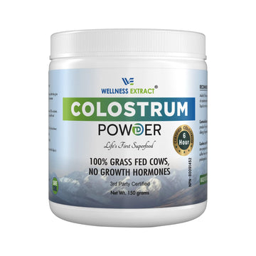 WELLNESS EXTRACT Bovine Colostrum Powder Rich in Protein & Lactoferrin- The True Certified Supplement for Immune Support, Gut Health, Muscle Growth - 150g WELLNESS EXTRACT Au supplements