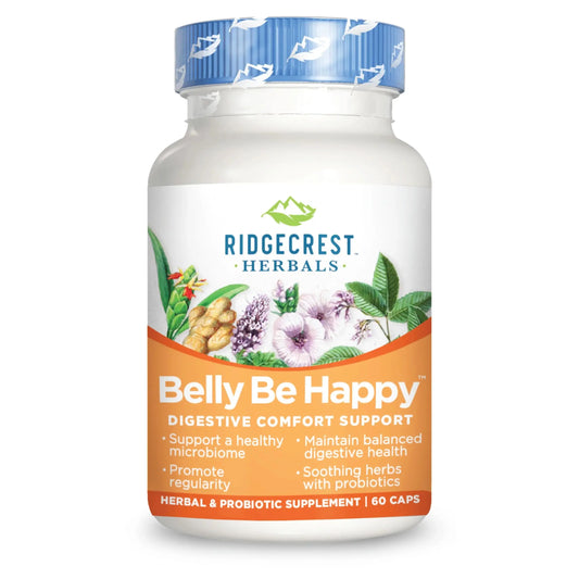 RidgeCrest Herbals Belly Be Happy - 60 Capsules - Digestive Comfort Support - Non-GMO RidgeCrest HerbalsAU supplements