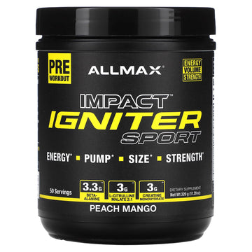 Allmax IGNITER SPORT Peach Mango (320g) Allmax Au supplements