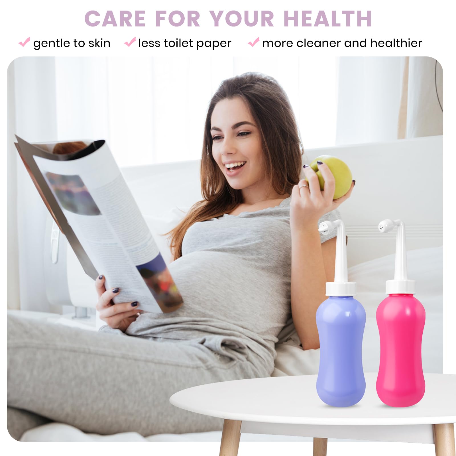 450ML(15.2 OZ) Peri Bottle for Postpartum Care 2 Pack, Portable Travel Bidet for Women, Upside Down VicnKioH Au supplements