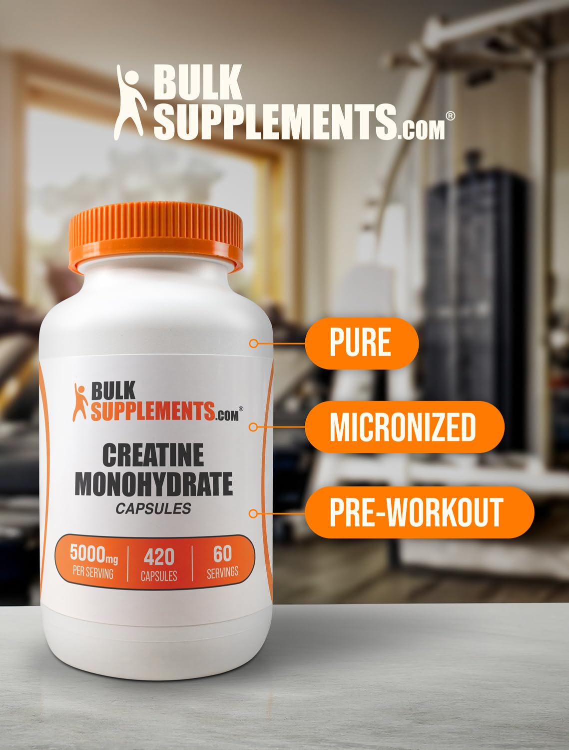 BULKSUPPLEMENTS.COM Creatine Monohydrate Capsules - Micronized Creatine Monohyd BULKSUPPLEMENTS.COM Au supplements