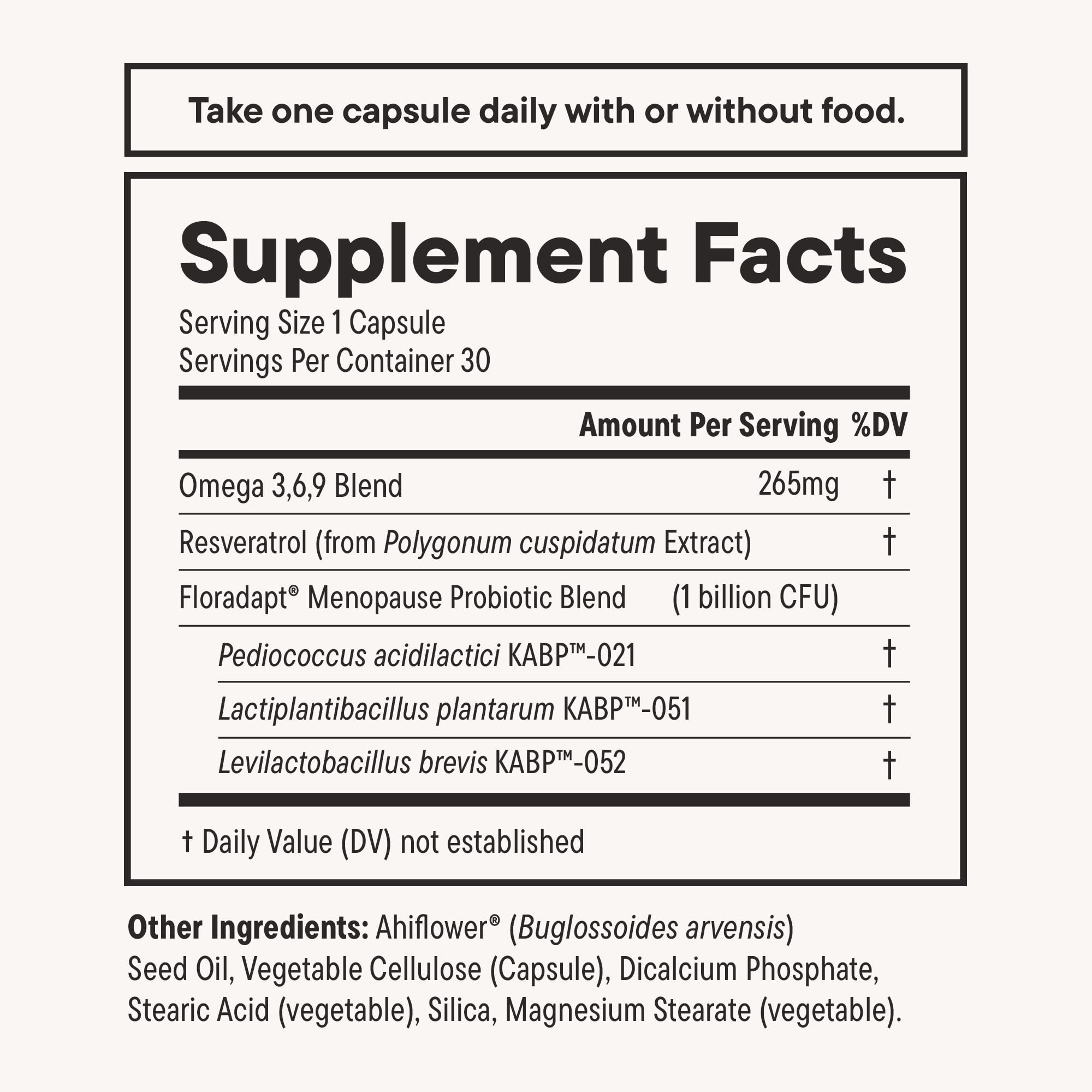 Daily Nouri Menopause Probiotics for Women | Hormonal Balance, Hot Flashes, Night Sweats & Gut Health | 3 Clinically Studied Strains + Resveratrol & Omega | 30-Day Supply Daily Nouri Au supplements