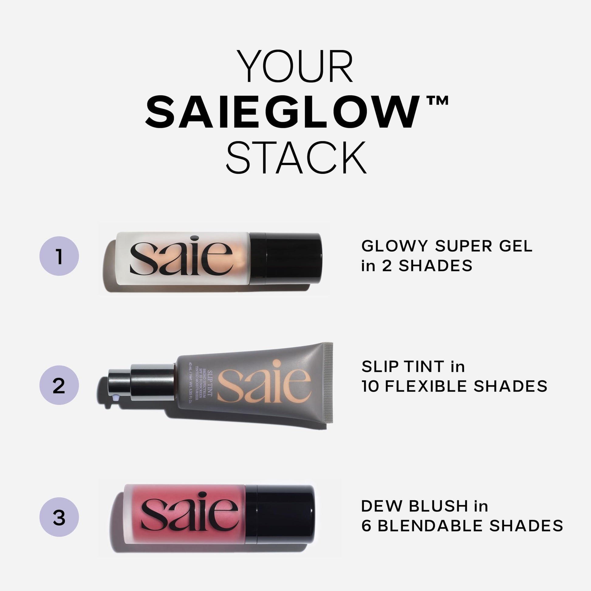Saie Slip Tint Tinted Moisturizer with SPF 35 - Light Coverage, Glowy Skin Tint & Mineral Sunscreen for Face with Hydrating Hyaluronic Acid - Summer Makeup Essential - Shade Three + Half (1.35 oz) Saie Au supplements