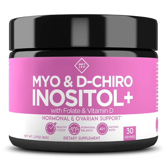 Premium Inositol Supplement - Myo-Inositol and D-Chiro Inositol Powder Plus Folate OptifyAU supplements