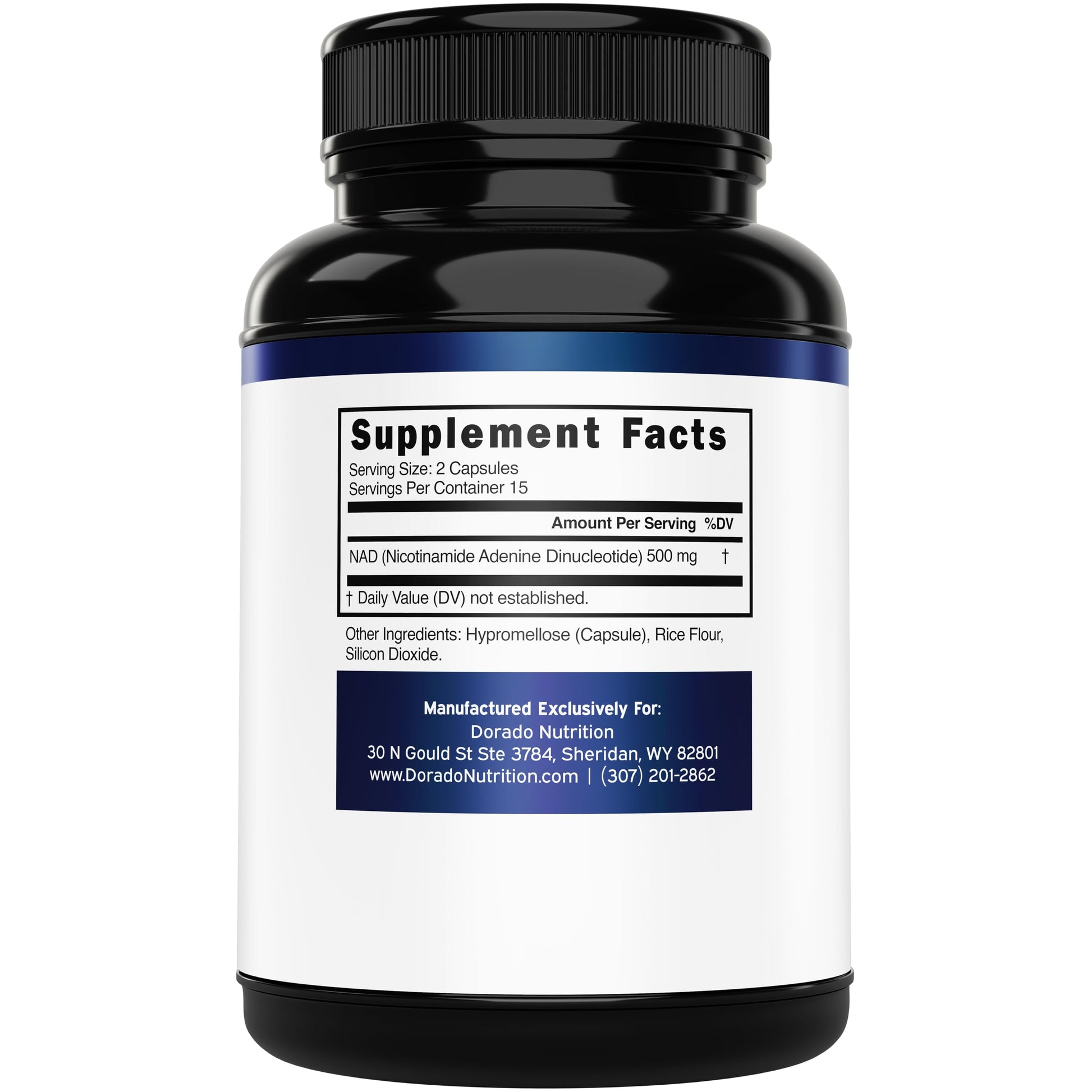 NAD Supplement (500mg of 95% Pure NAD+ Per Serving) NMN Supplement, NAD Nicotinamide Riboside Support (Third Party Tested, Vegan Safe, Non-GMO, No Fillers, & Made in the USA - 30 Vegan Capsules) DORADO NUTRITION Au supplements
