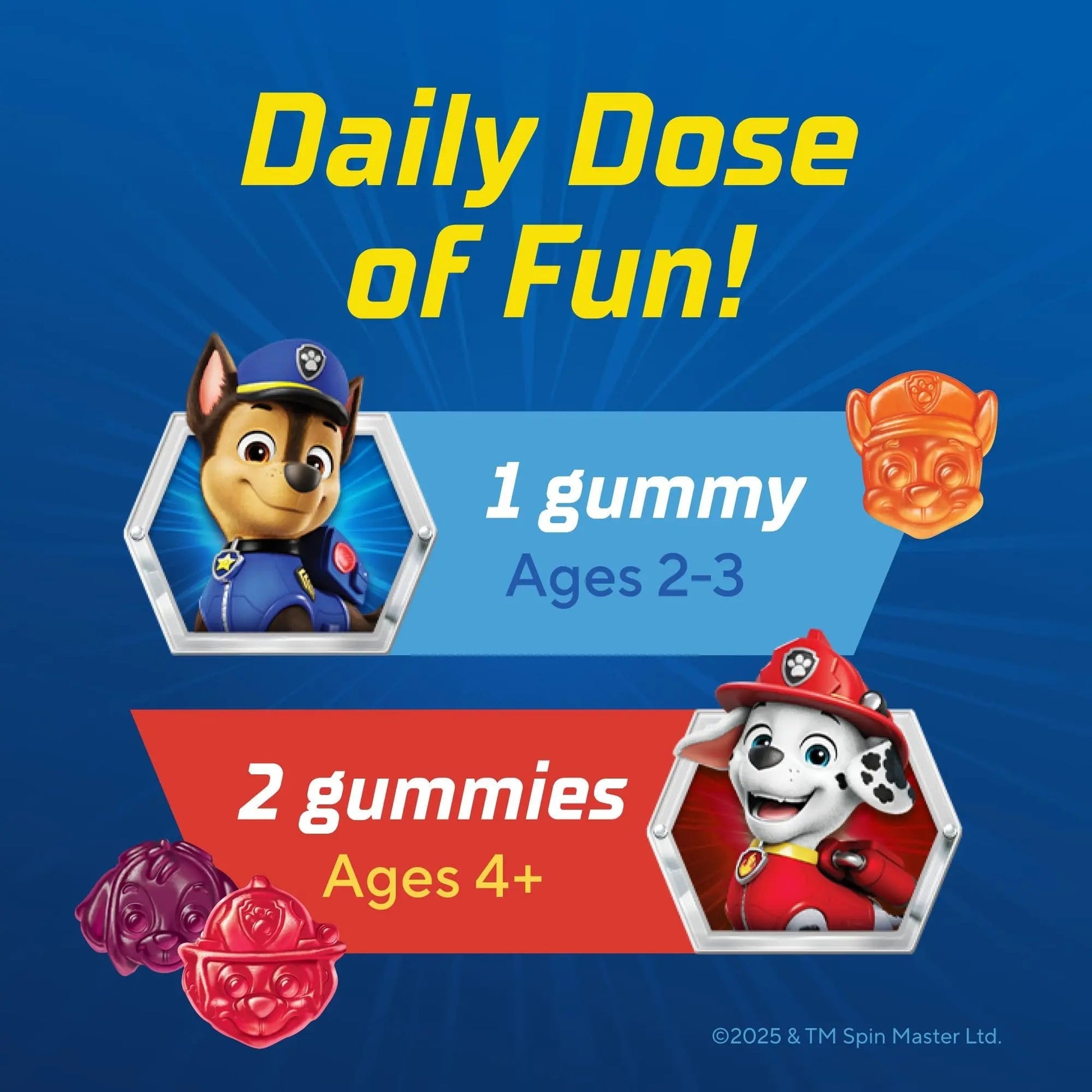 L’il Critters Paw Patrol Gummy Vites Daily Gummy Multivitamin for Kids, Vitamin C, D3 for Immune Support Cherry Lil Critters Au supplements