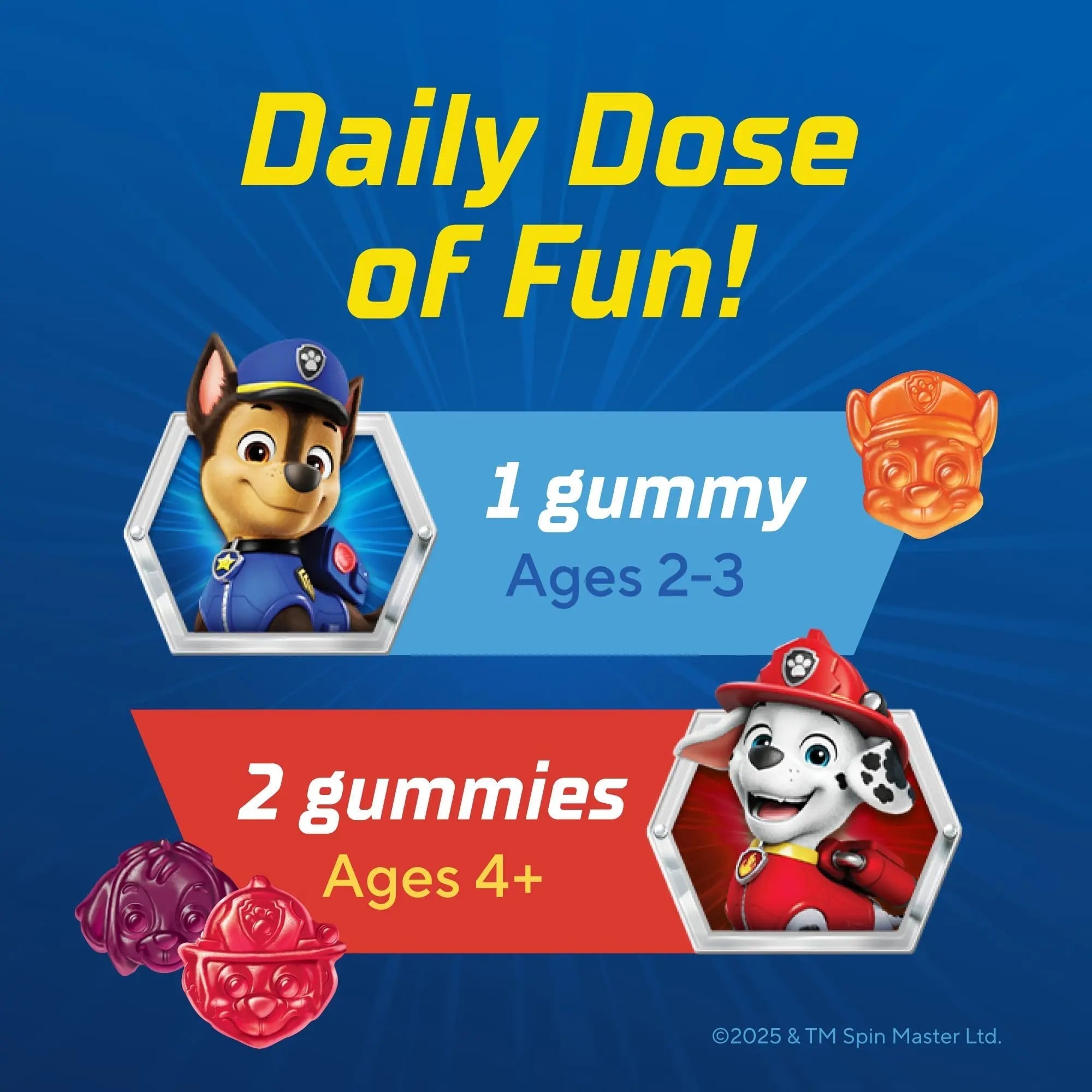 L’il Critters Paw Patrol Gummy Vites Daily Gummy Multivitamin for Kids, Vitamin C, D3 for Immune Support Cherry Lil Critters Au supplements