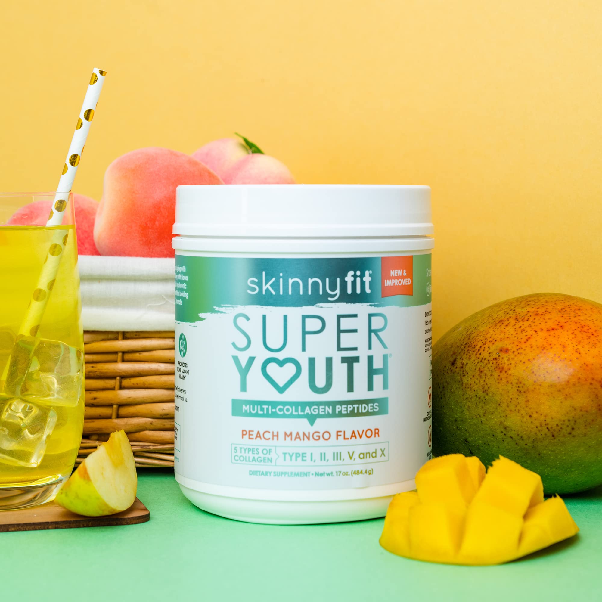 SkinnyFit Super Youth Multi-Collagen Peptides Plus Apple Cider Vinegar, Hyaluronic Acid SkinnyFit Au supplements