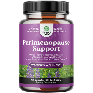Complete Perimenopause Supplement for Women - Multibenefit Menopause Ease for Women with Maca Root Vitex Berry & Black Cohosh for Hot Flashes Night Sweats Hormone Balance and Mood Support - 120 Count Natures Craft Au supplements