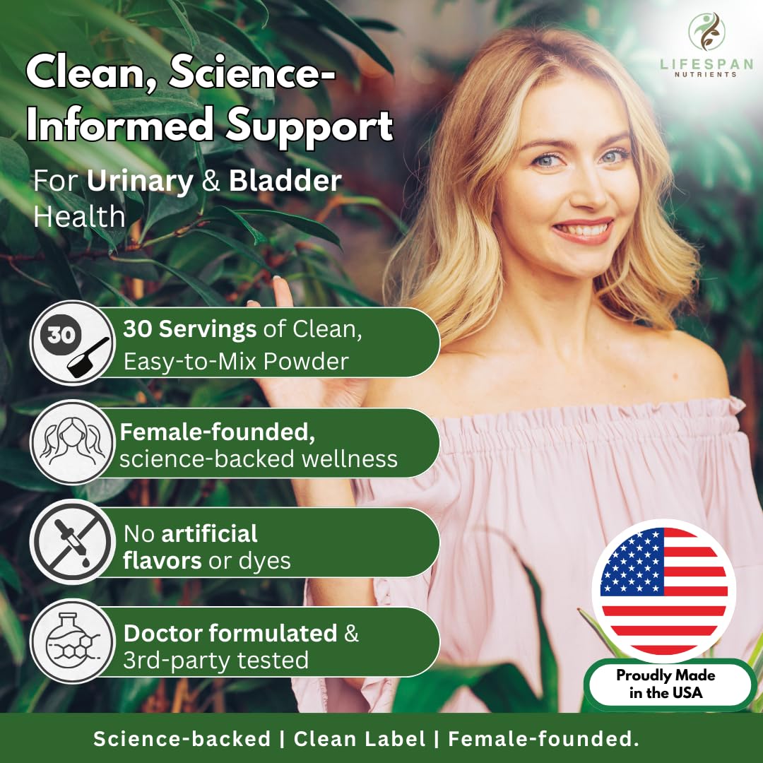 LifeSpan Nutrients D Mannose with Cranberry and Probiotics Powder Supports Urinary Tract and Bladder Health Easy Mix Drink Vegan Gluten Free 30 Servings LifeSpan Nutrients Au supplements