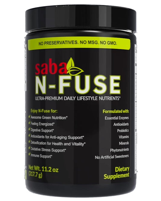 Saba N-Fuse-Whole Food Daily Nutrition,-Phytonutrients, Pre and Probiotics, Enzymes SabaAU supplements