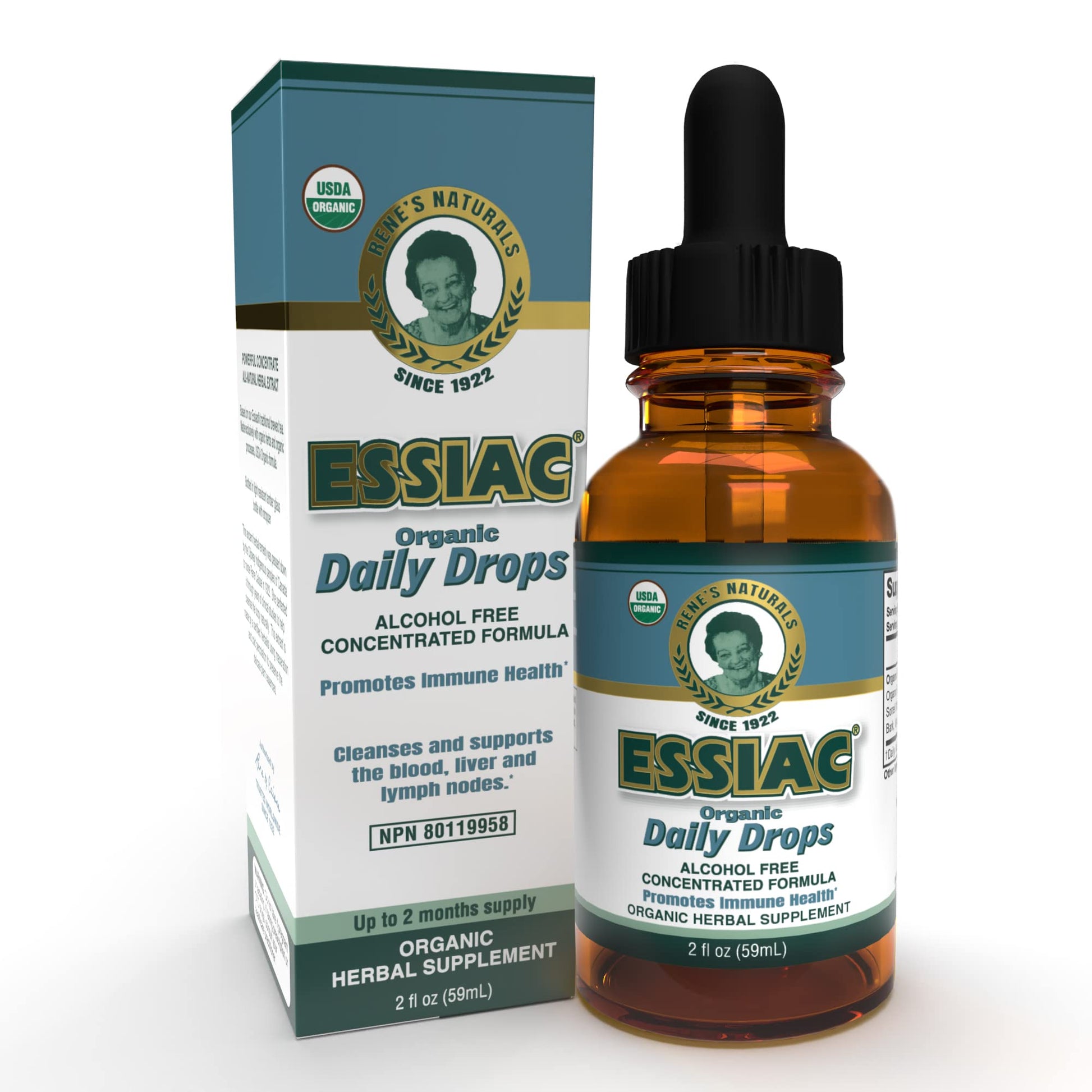 Essiac All-Natural Tea Powder & Organic Wild-Crafted Daily Drops | Detoxify Liver, Blood & Lymph Node Essiac Au supplements