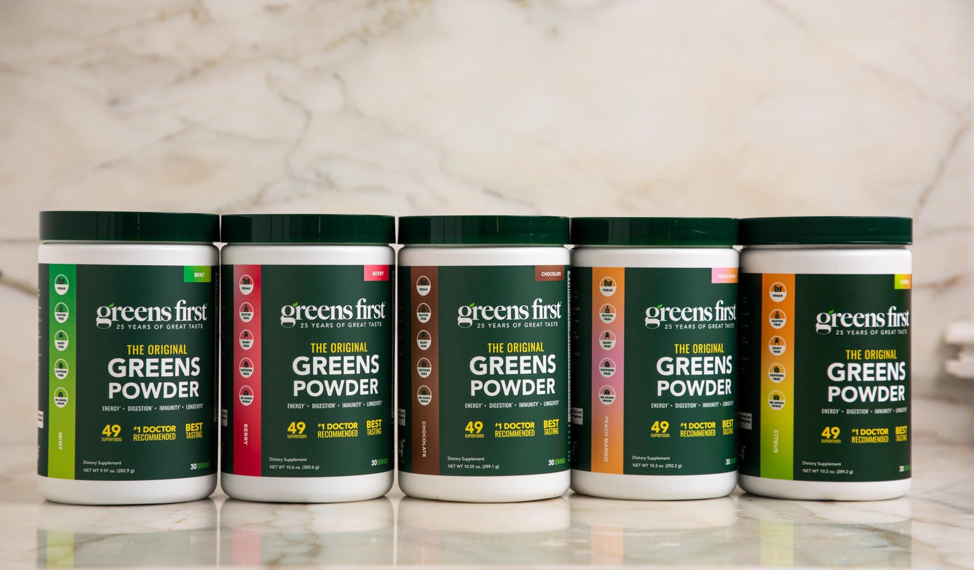 Greens First Original Greens Powder - 49 Superfoods - Organic Fruits & Veggies - Prebiotics, Probiotics & Digestive Enzymes - Antioxidant Smoothie - Dairy Free, Vegan & Non-GMO (Mint, 30 Servings) Greens First Au supplements