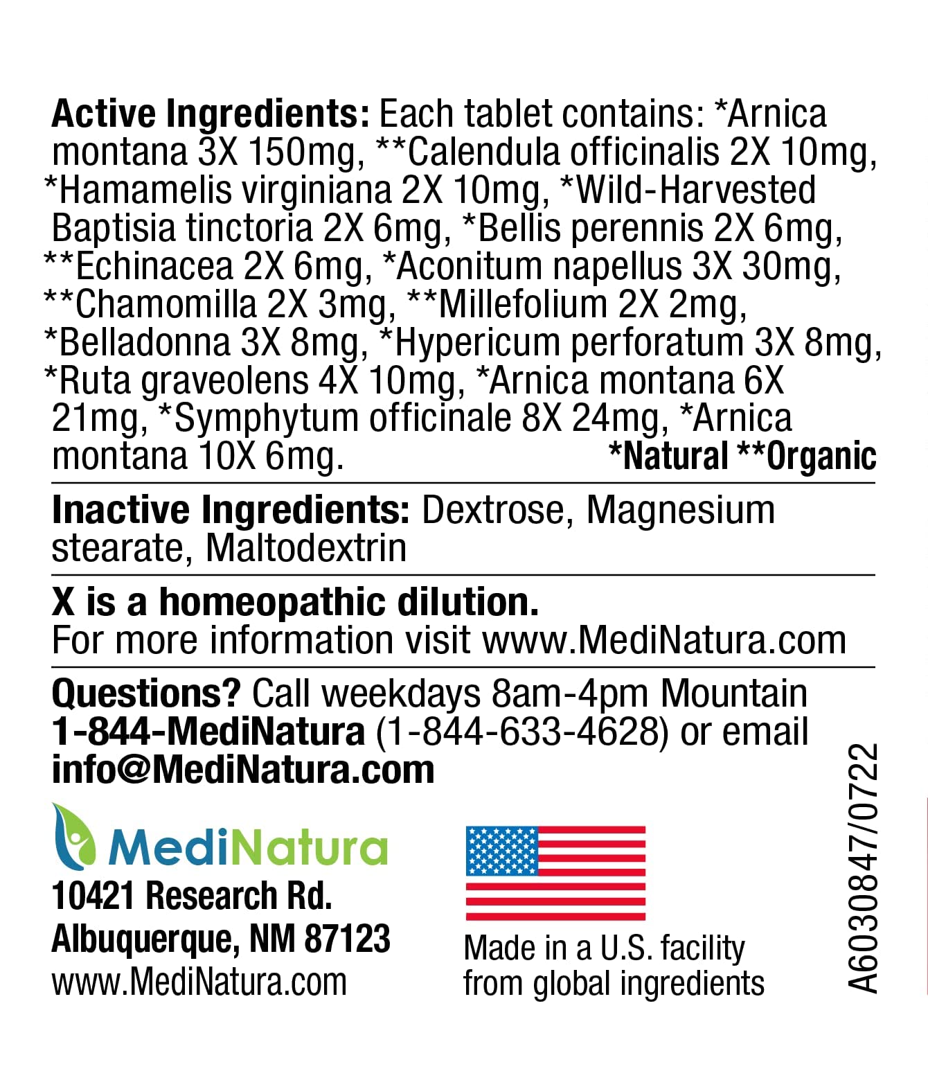 MediNatura Whole Body + Joints Bundle T-Relief Arnica +12 Natural Arthritis Pain Tablets 100ct + T-Relief Arnica +12 Natural Pain Relieving Tablets 100ct MediNatura Au supplements