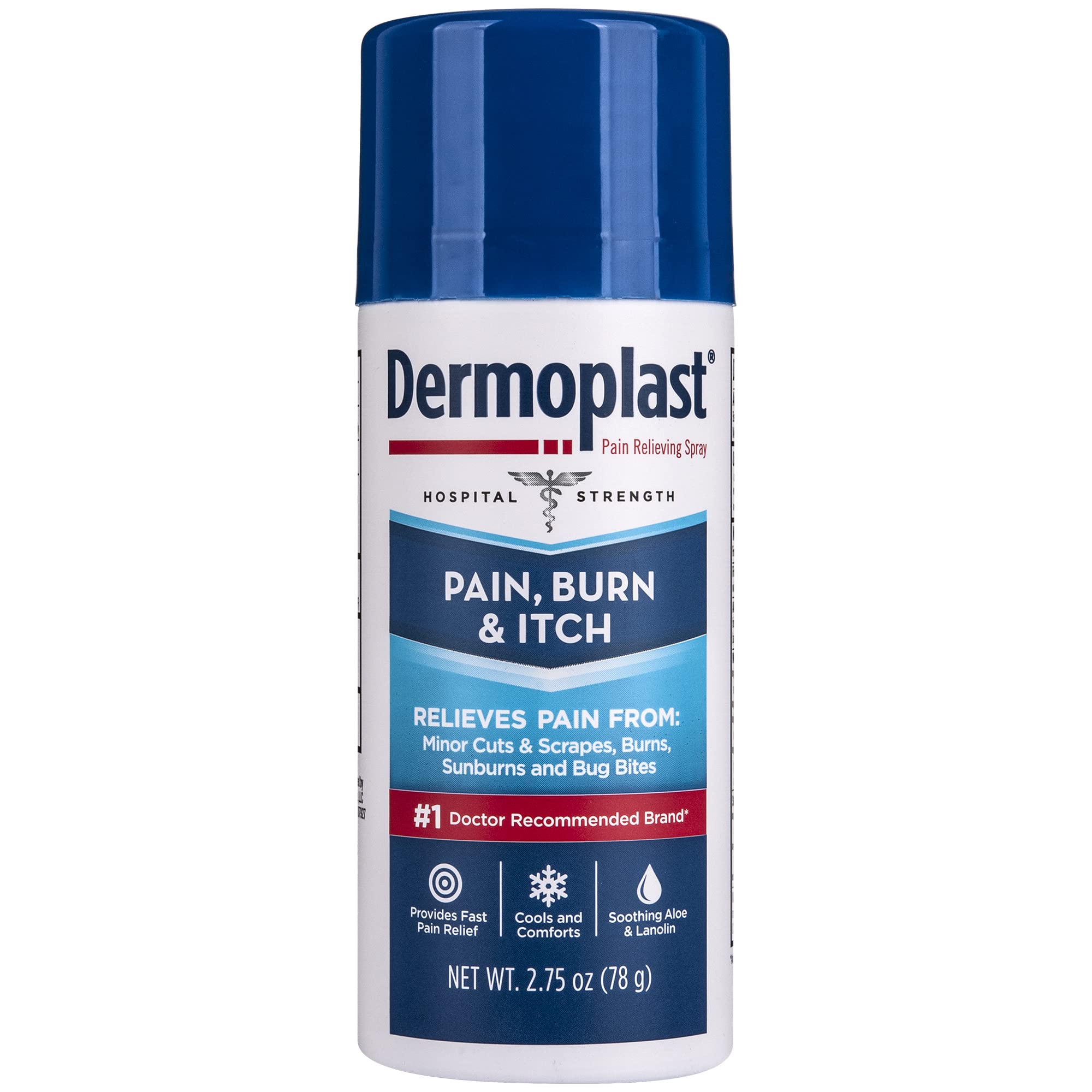 Dermoplast Pain, Burn & Itch Relief Spray for Minor Cuts, Burns and Bug Bites, 2.75 Oz (Packaging May Vary) Dermoplast Au supplements