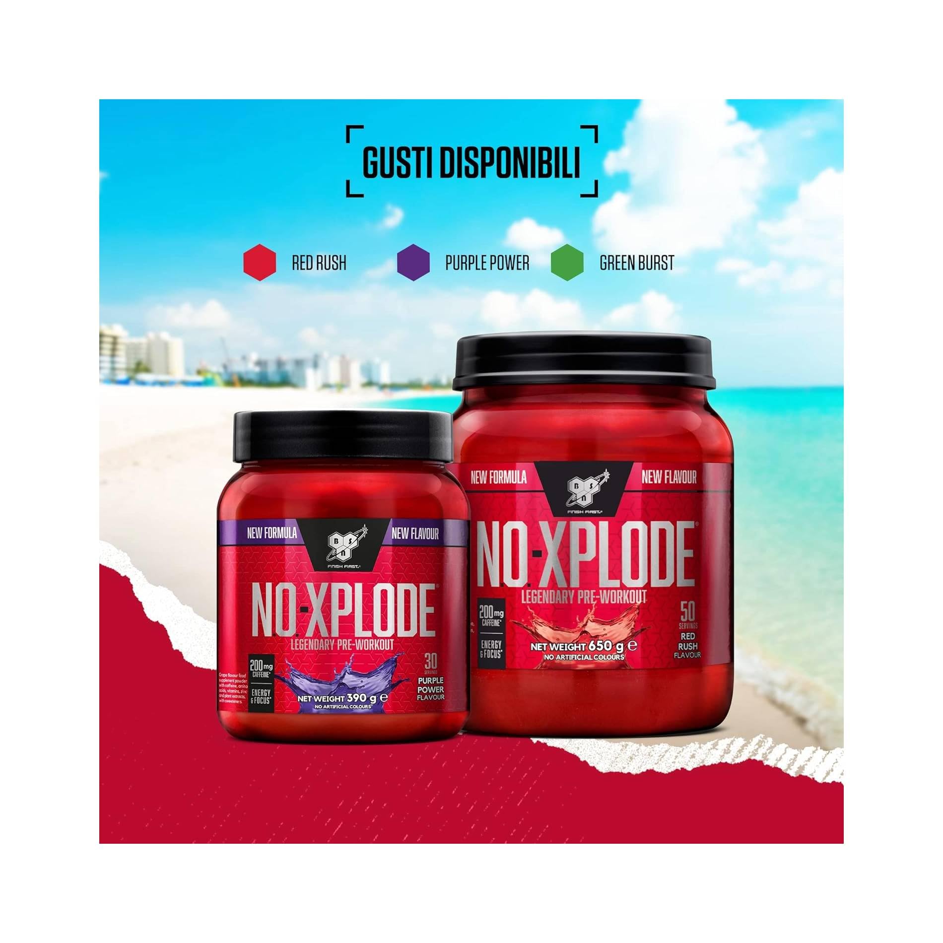 BSN Nutrition N.O.-Xplode Pre Workout Powder Food Supplement, Energy and Focus BSN Au supplements
