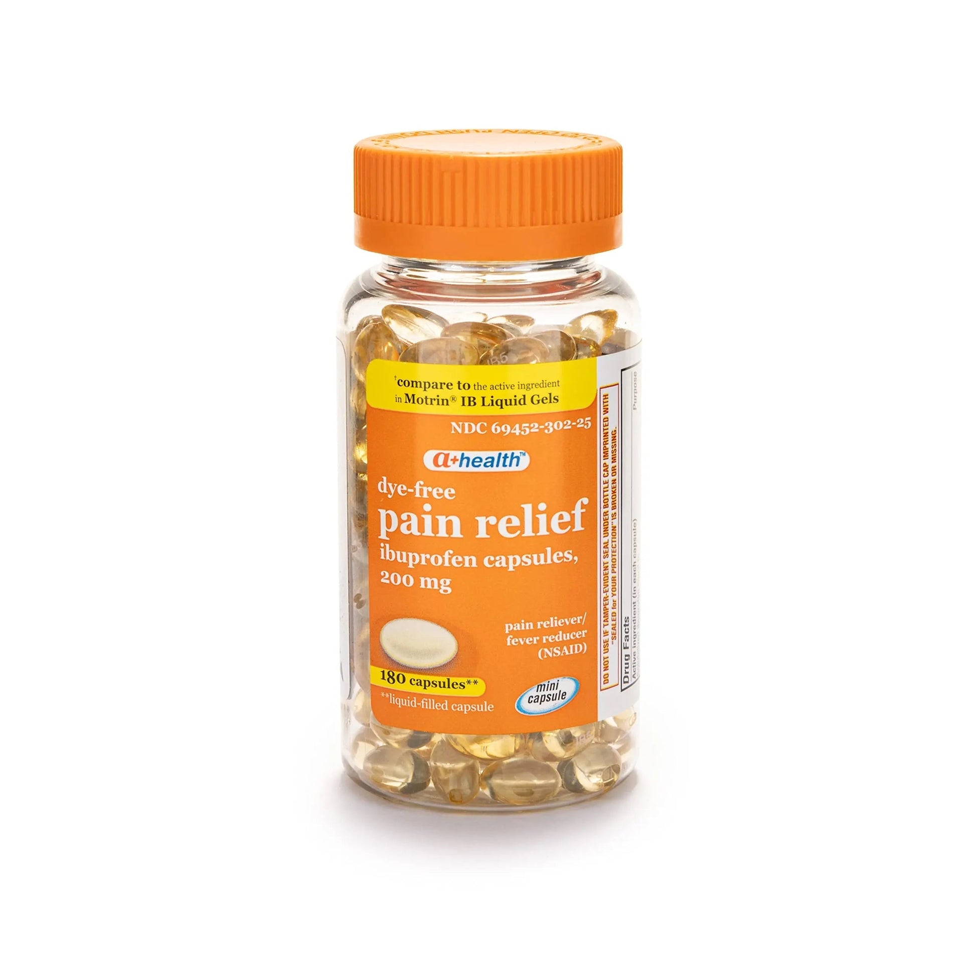 A+Health Dye-Free Ibuprofen 200 Mg Mini Softgels, Pain Reliever/Fever Reducer (NSAID), 180 Count A+Health Au supplements