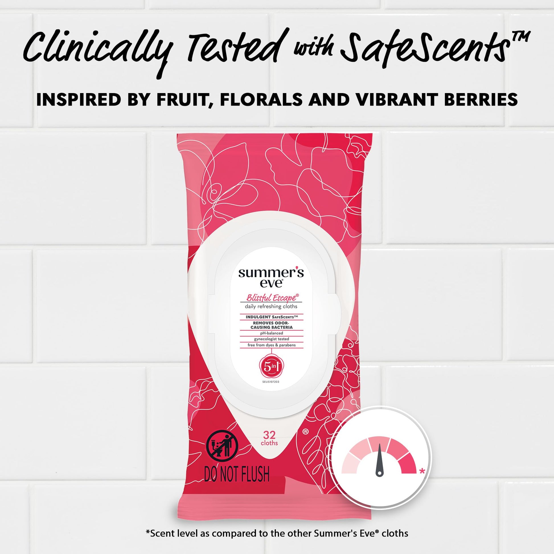 Summer's Eve Blissful Escape Daily Refreshing Feminine Wipes, Removes Odor, pH balanced, 32 Count Summer's Eve Au supplements
