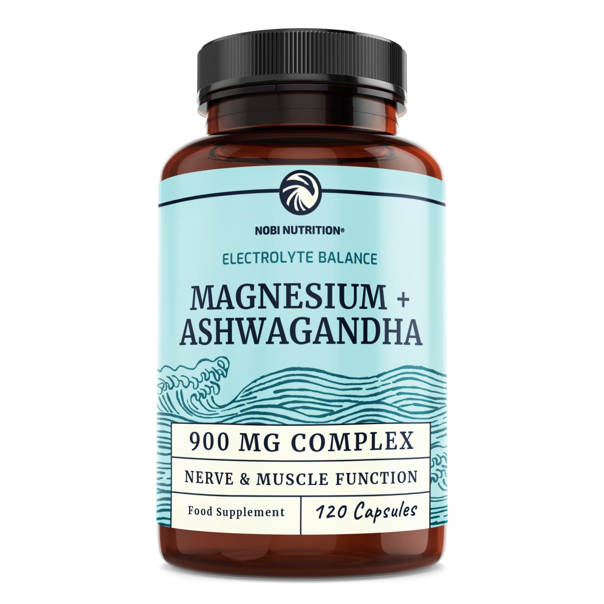 Magnesium Ashwagandha | Calming Magnesium Supplement for Adults | Relax, Rest Nobi Nutrition Au supplements