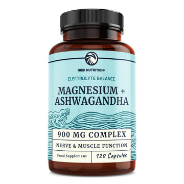 Magnesium Ashwagandha | Calming Magnesium Supplement for Adults | Relax, Rest Nobi Nutrition Au supplements