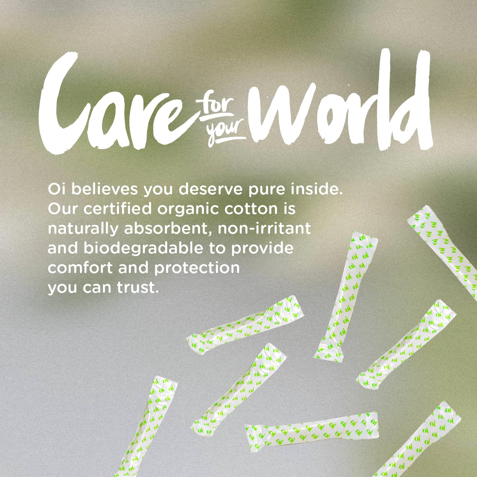 Oi | Organic Initiative - Tampons | Regular/Super Absorbency | Organic Cotton, Unscented oi Au supplements