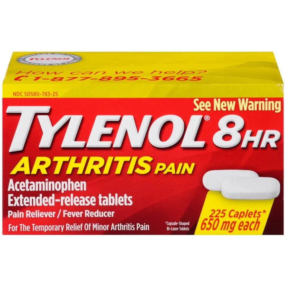 Tylenol 8 Hour Arthritis Pain Reliever Fever Reducer Extended Release Caplet, 225 Count Tylenol Au supplements