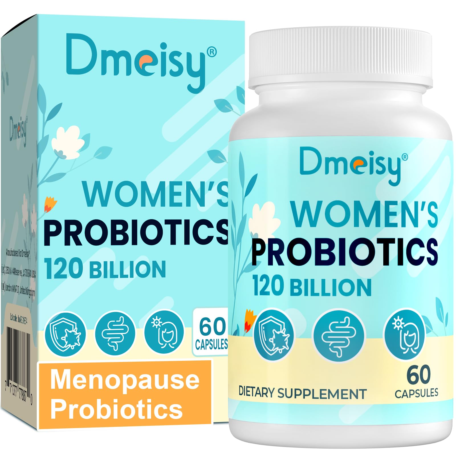 Dmeisy 120 Billion CFU Probiotic - Menopause Support Probiotics for Women, Natural Menopause Dmeisy Au supplements