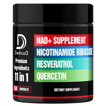 DEDICAD 11in1 NAD Supplement with Nicotinamide Riboside, Quercetin, Resveratrol and 8 More - 2 Month Supply DEDICAD Au supplements