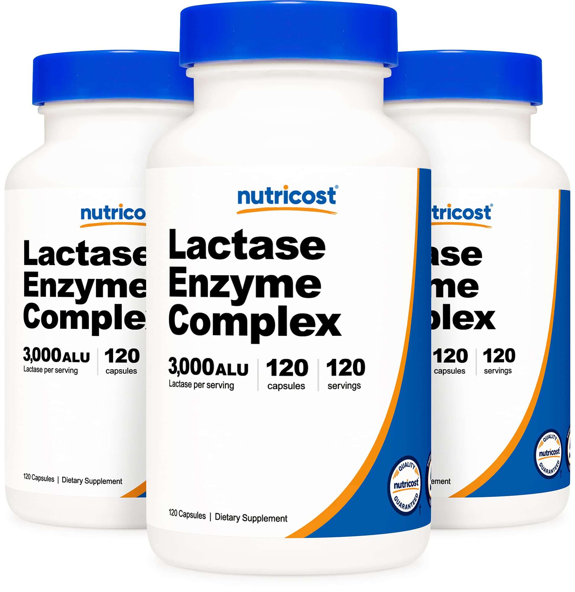 Nutricost Lactase Enzyme Complex 3,000 FCC ALU, 120 Veggie Capsules - Non-GMO Nutricost Au supplements
