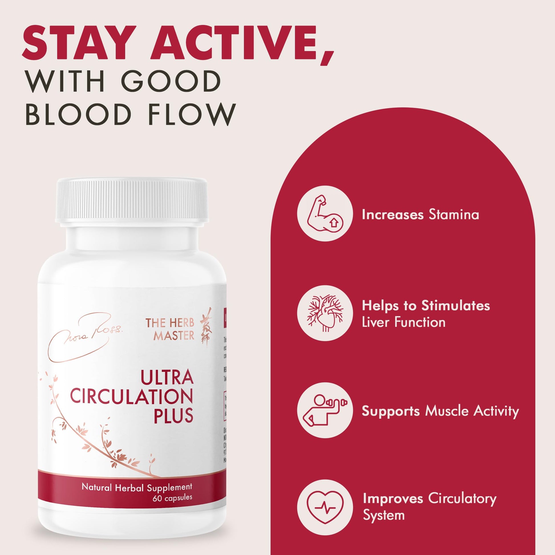 Nora Ross Ultra Circulation Supplements – Healthy Nitric Oxide Supplements for Men & Women – Healthy Heart and Blood Flow Support – Nitric Oxide Booster Supplement – 60 Capsules Nora Ross, Inc. Au supplements