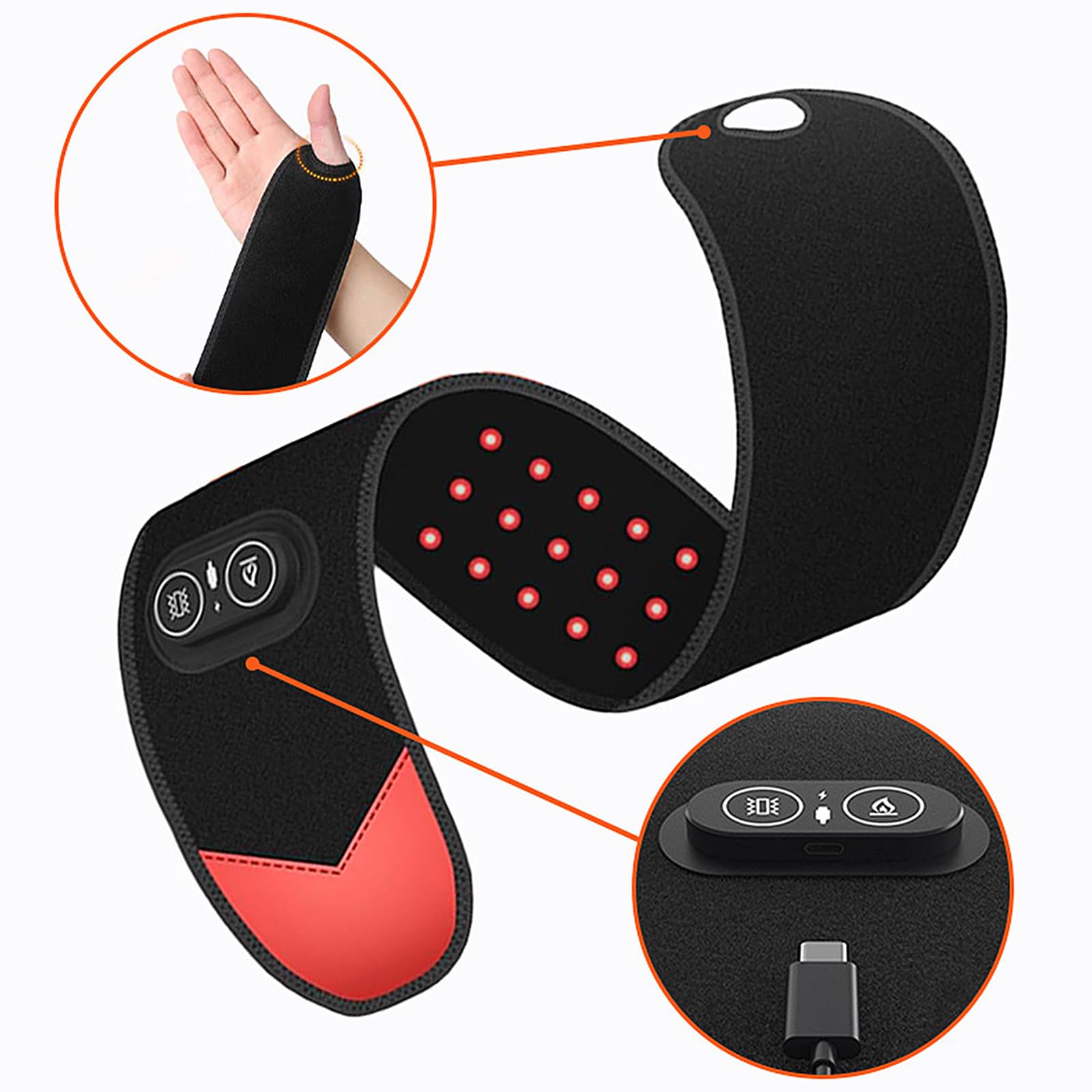 ZMHWANY Rechargeable Cordless Wrist Massager with Heat and Compression, 3000mAh Battery for Arthritis Carpal Tunnel Pain Relief, Wireless Heating Pad Ideal for Seniors ZMHWANY Au supplements