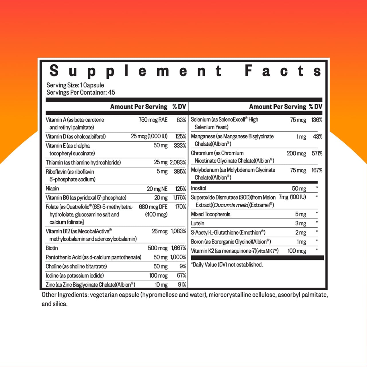 Seeking Health Multivitamin One - Supplement with Zinc, Vitamin B12, & Vitamin A - Magnesium-Free Formula Seeking Health Au supplements