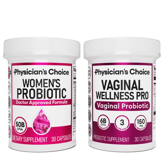 Physician's CHOICE Feminine Power Duo Bundle - Vaginal Probiotic + Womens Probiotic Physician's CHOICEAU supplements