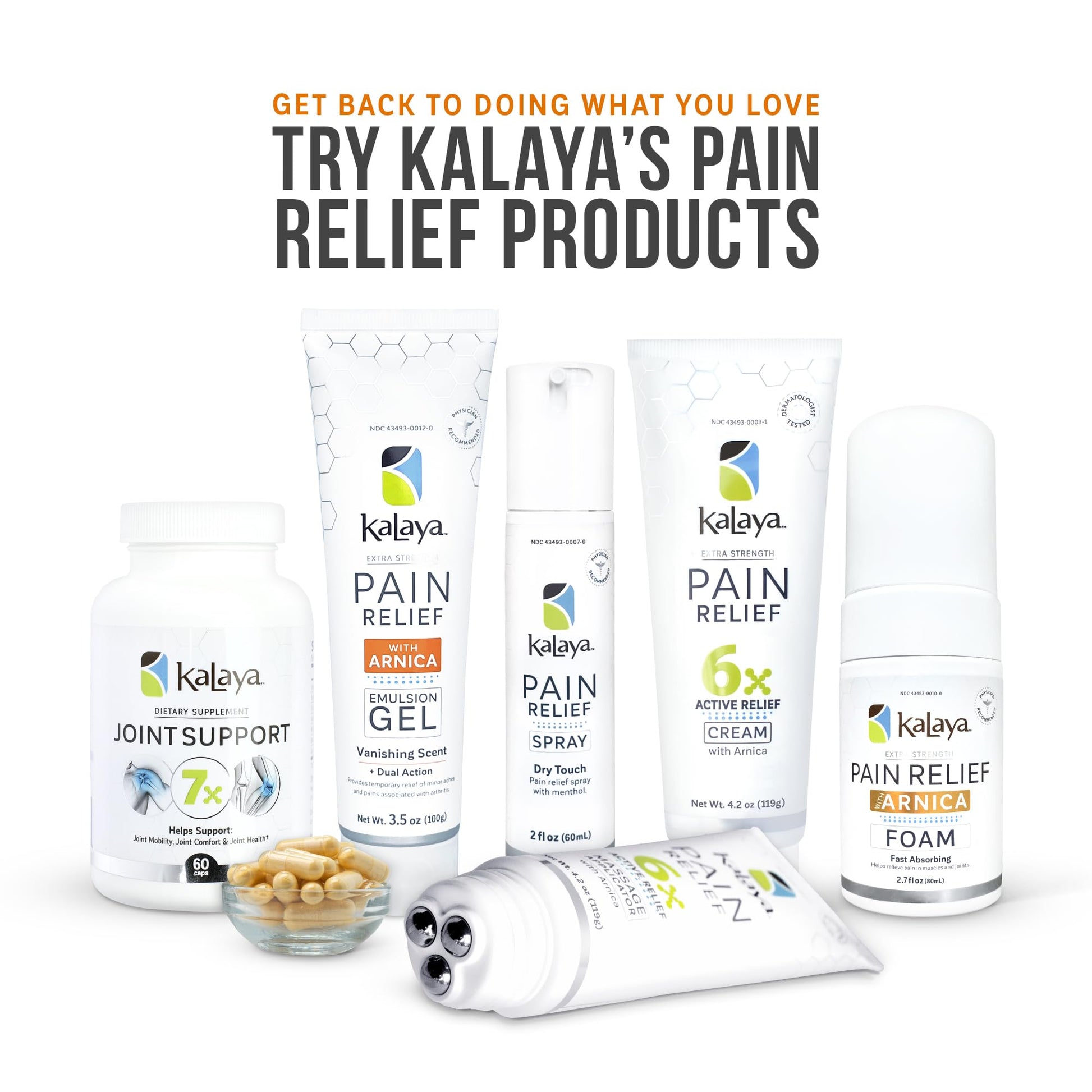 Kalaya Extra Strength Pain Relief Gel with Arnica -Fast Acting, Long Lasting, Vanishing Scent, medically formulated for Arthritis, Joints, Muscle, Back, Neck, Shoulder, Hand and Knee Pain Kalaya Naturals Au supplements