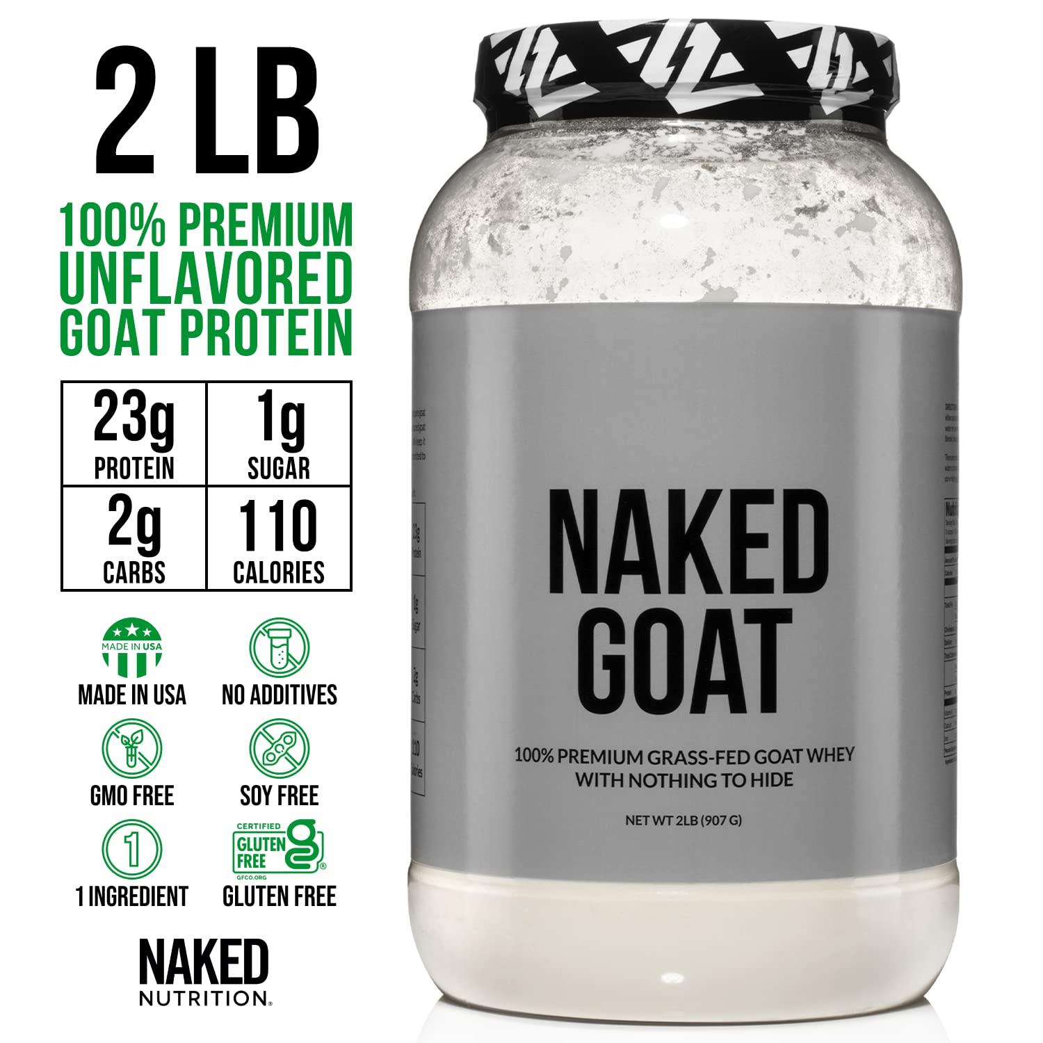 NAKED nutrition Naked Goat - Pasture Fed Goat Whey Protein Powder from Small-Herd NAKED Au supplements