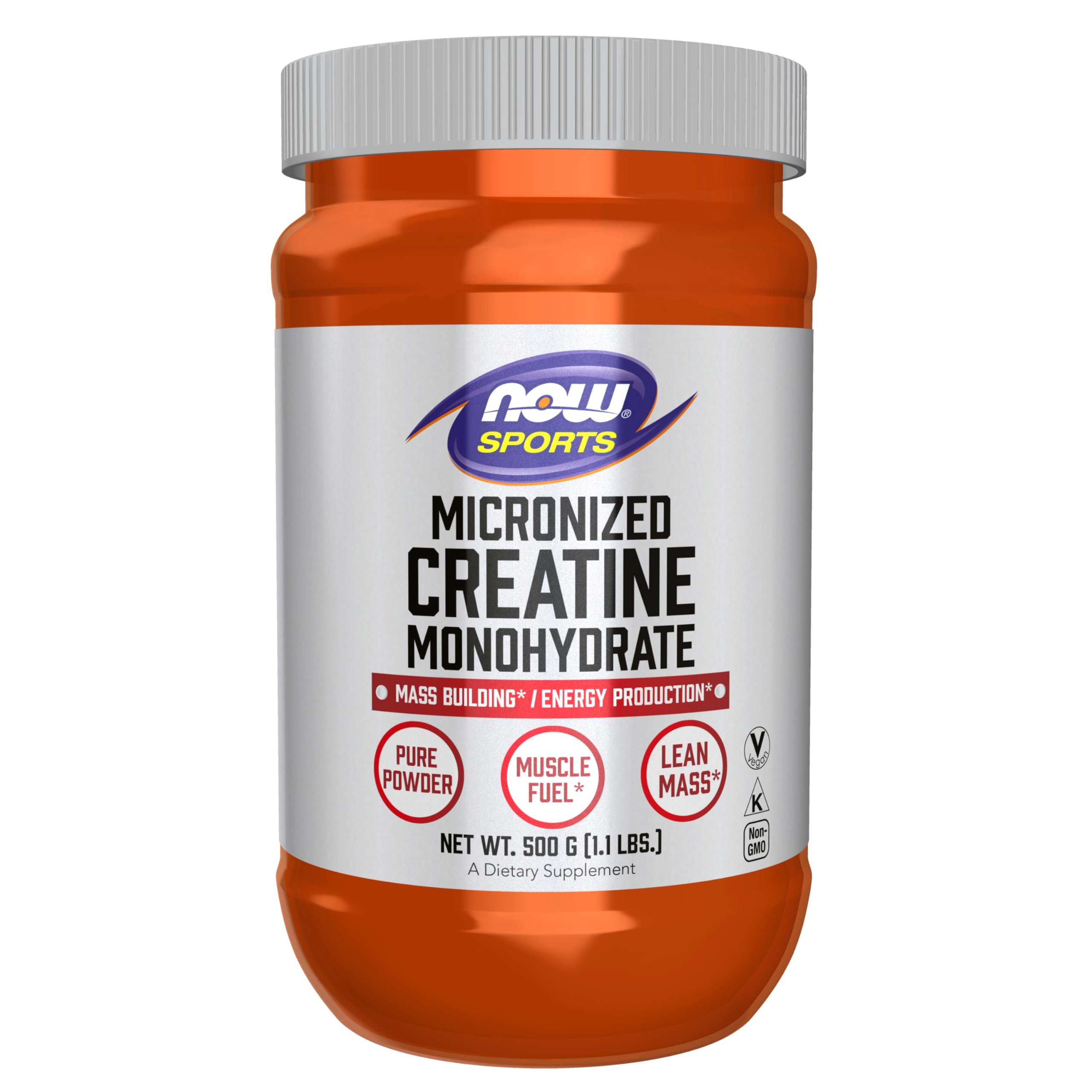 NOW Foods Sports Nutrition, Micronized Creatine Powder 500 g, Mass Building*/Energy Production*, 1.1-Pound NOW Foods Au supplements