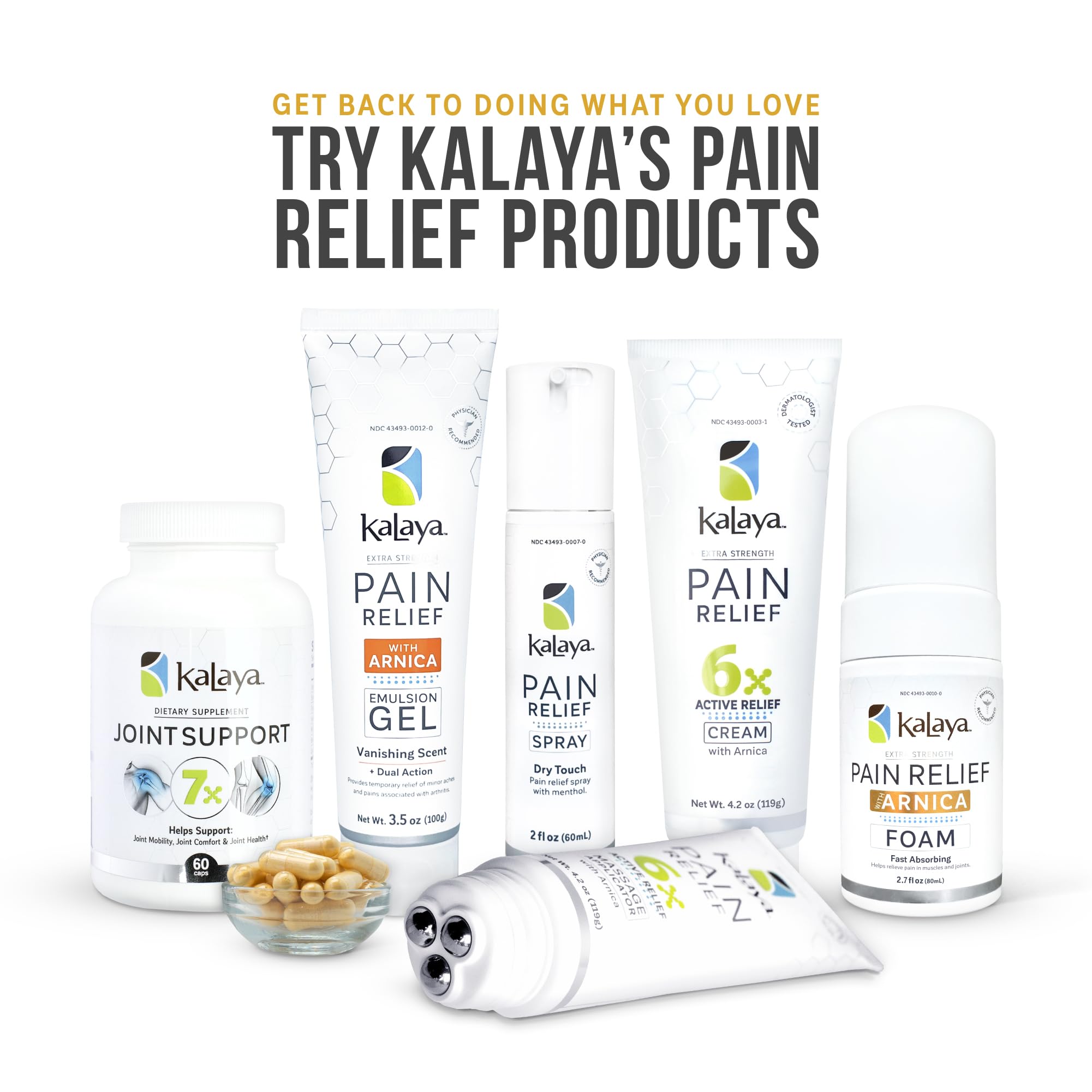 Kalaya Naturals Extra Strength Pain Relief Foam with Arnica - Supports Pain Relief in Muscle & Joints (2.7 Ounces) Kalaya Naturals Au supplements