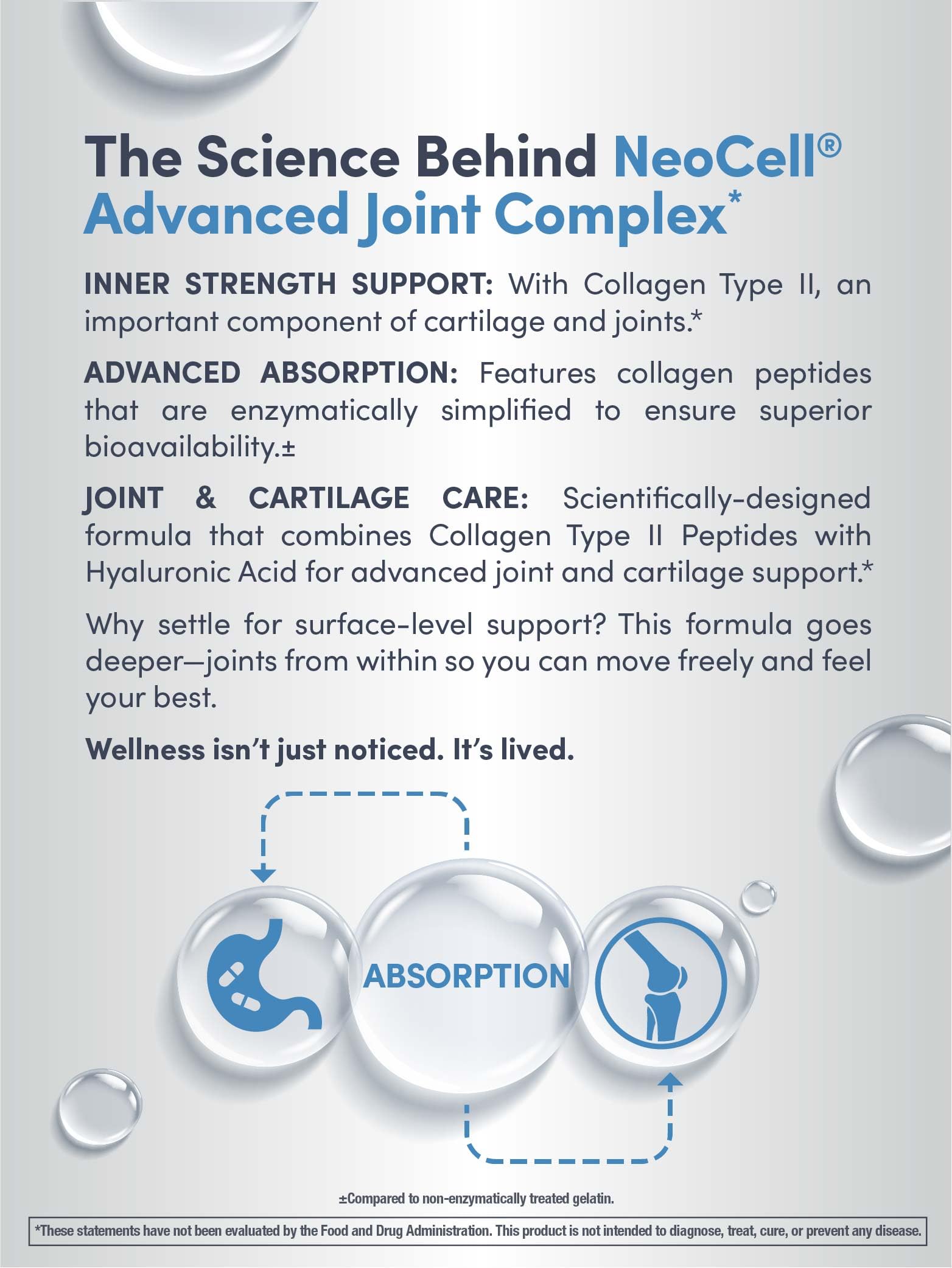 NeoCell Joint Complex Supplement | 120 Capsules | Plus Hyaluronic Acid | Collagen Type II | Advanced Formula NeoCell Au supplements