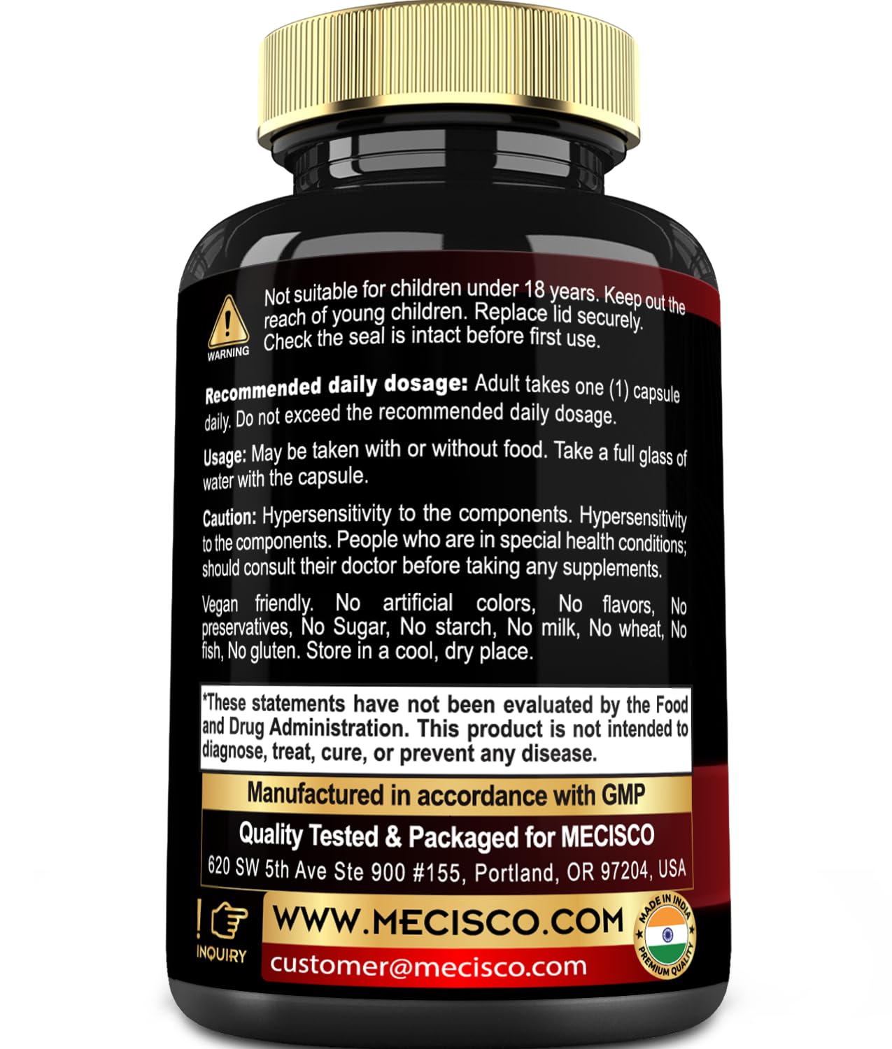 7in1 Irish Sea Moss Capsules 6750 Mg with Organic Bladderwrack & Burdock Root, Turmeric, Apple Cider Vinegar - Raw Seamos Pills for Hair, Skin, Thyroid Healths - 90 Caps for 3-Month Supply Mecisco Au supplements