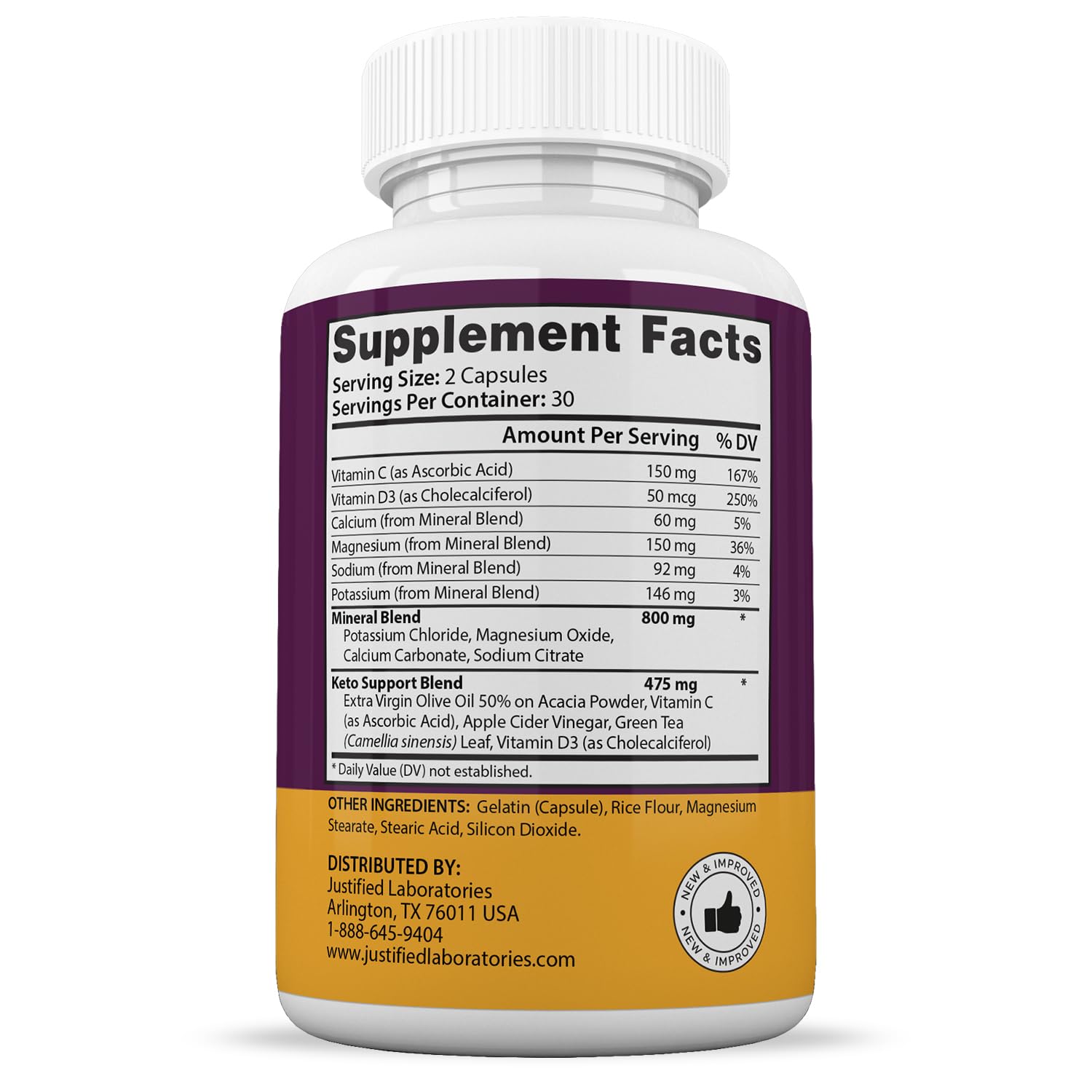 (2 Pack) Keto Advantage Keto Burn Pills 1275MG New & Improved Formula Contains Apple Justified Laboratories Au supplements