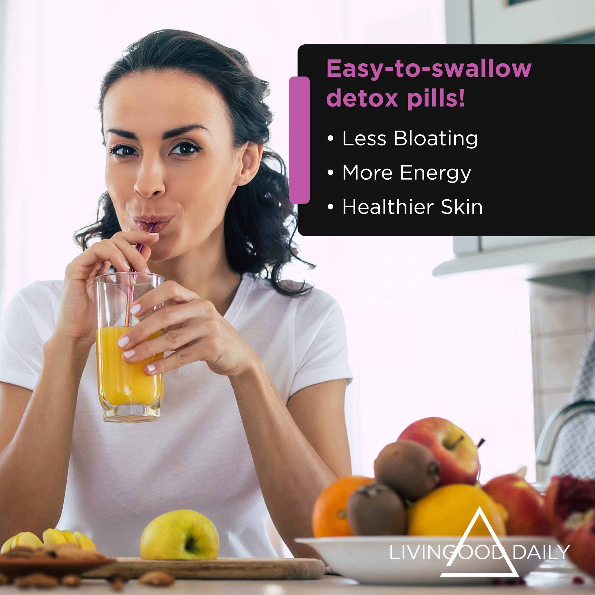 Livingood Daily Detox Pills - Full Body Detox Cleanse for Women & Men with Milk Thistle Livingood Daily Au supplements