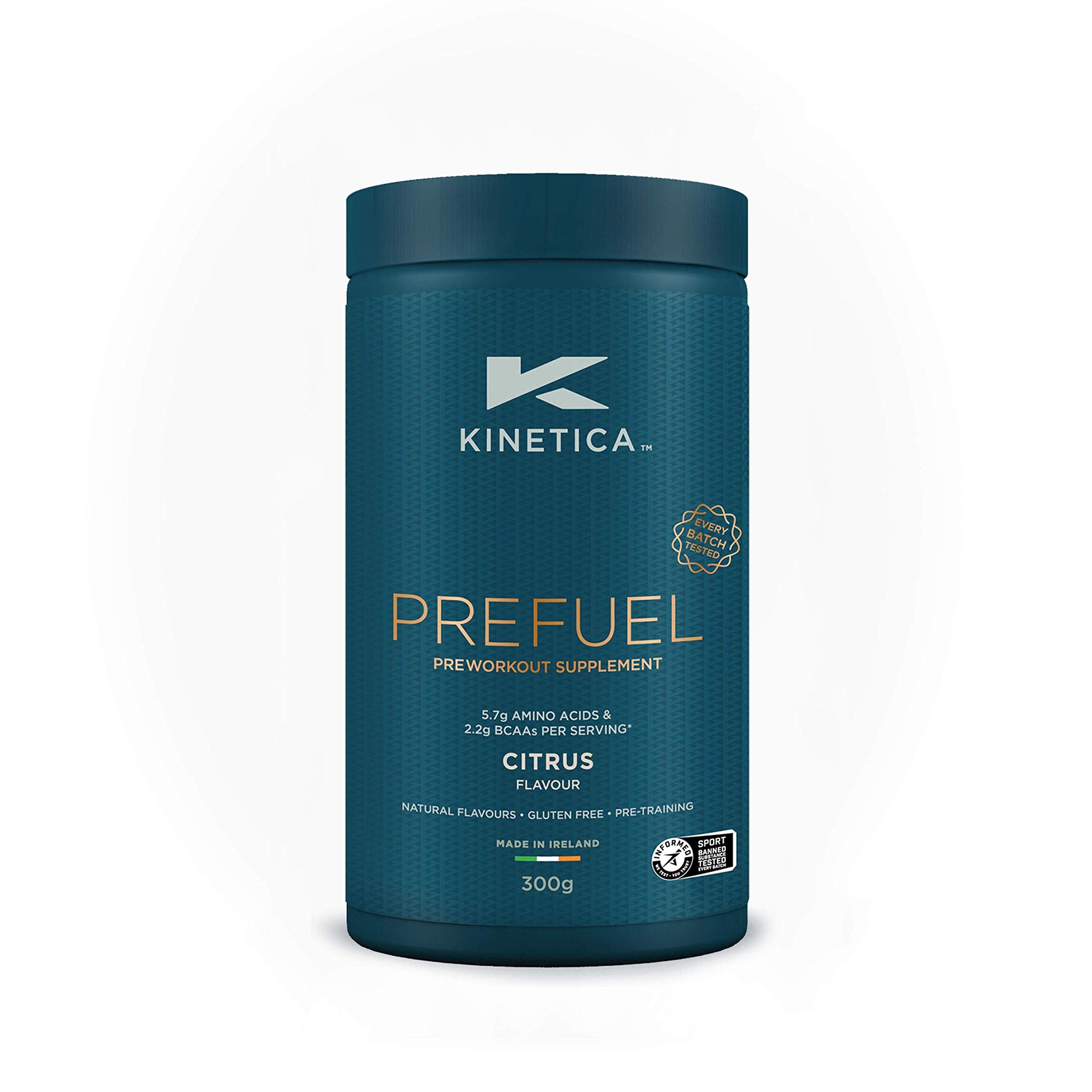 Kinetica PreFuel, Pre Workout, 5.7g Amino Acids & 2.2g BCAA's per Serving, 30 Servings Kinetica Au supplements