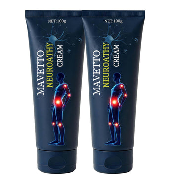 Bare Basics MAVETTO Neuropathy Relief Cream, Neurosoothe Formula Nerve Cream, Contains Capsaicin, Arnica, Menthol, MSM and Glucosamine, Improve Joint Discomfort, Increase Mobility (2pcs) Bare Basics Au supplements