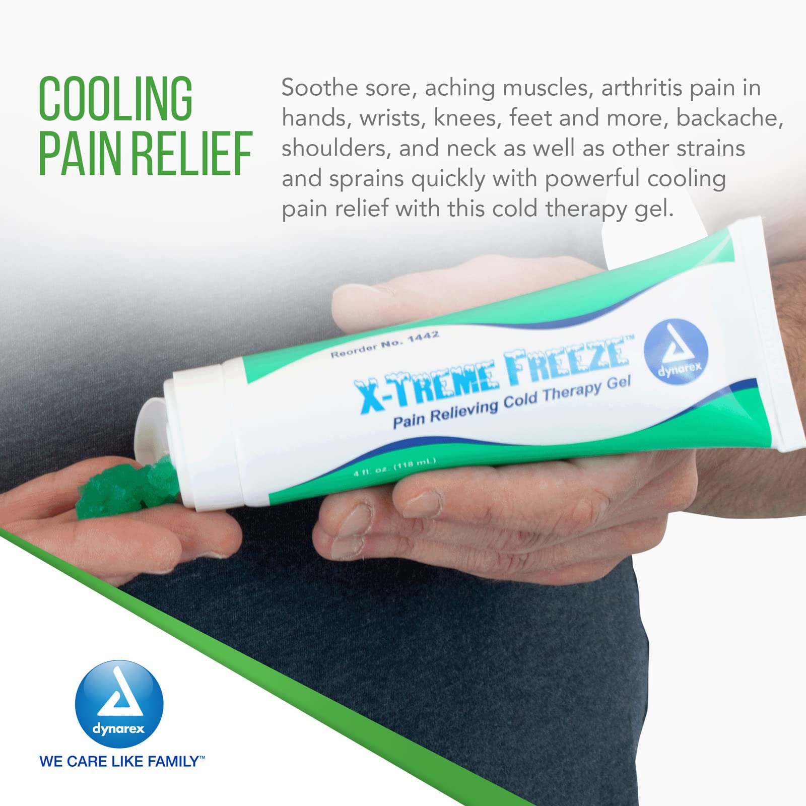 Dynarex X-treme Freeze Pain Relieving Cold Therapy Gel 4oz. Tube 1442 Dynarex Au supplements