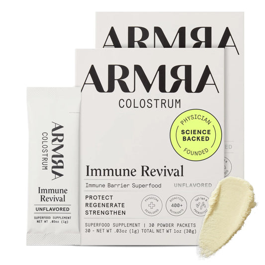 ARMRA Colostrum Powder | Unflavored | Gut Health & Bloating | Skin & Hair | Immunity | Keto, Gluten & Fat-Free | 60 Servings ARMRAAU supplements