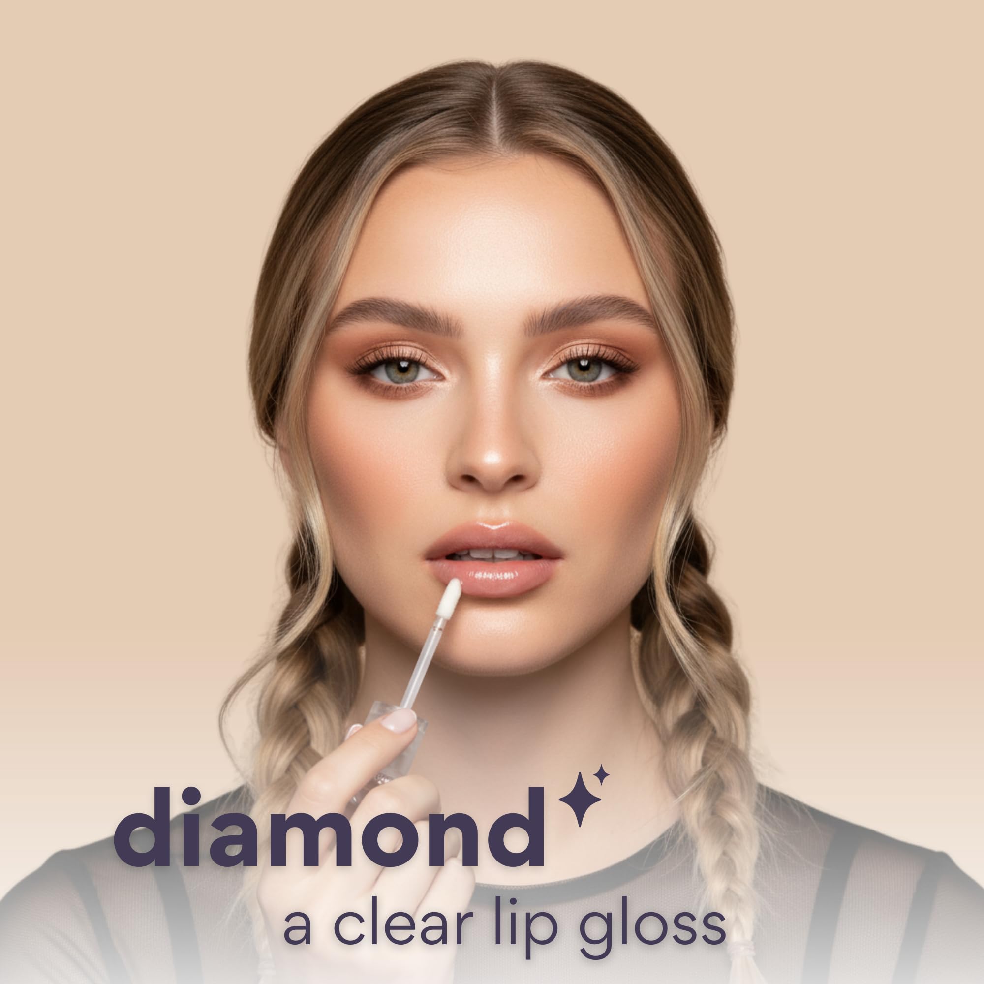 dearcloud Jelly Wave Lush Lip Oil – Clear Lip Gloss and Lip Gloss for Women - Korean skincare essential – Lip Oil for Women with Collagen - Diamond (0.13 oz) dearcloud Au supplements