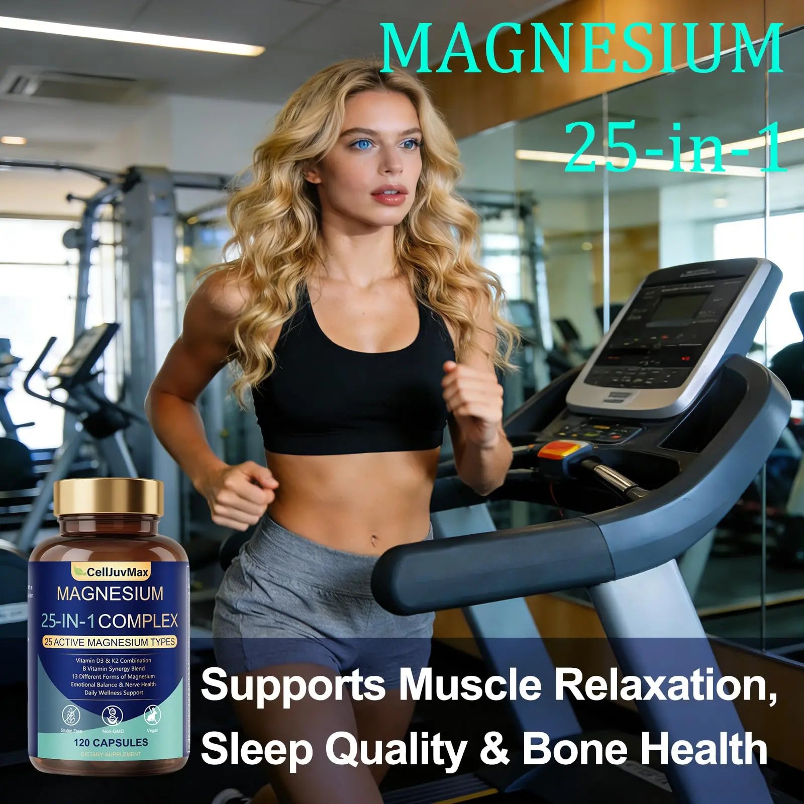 25-in-1 Magnesium Complex | Multi-Form Absorbable Blend for Daily Nutritional Support, 120 Vegan Caps (1) PBZPBZ Au supplements