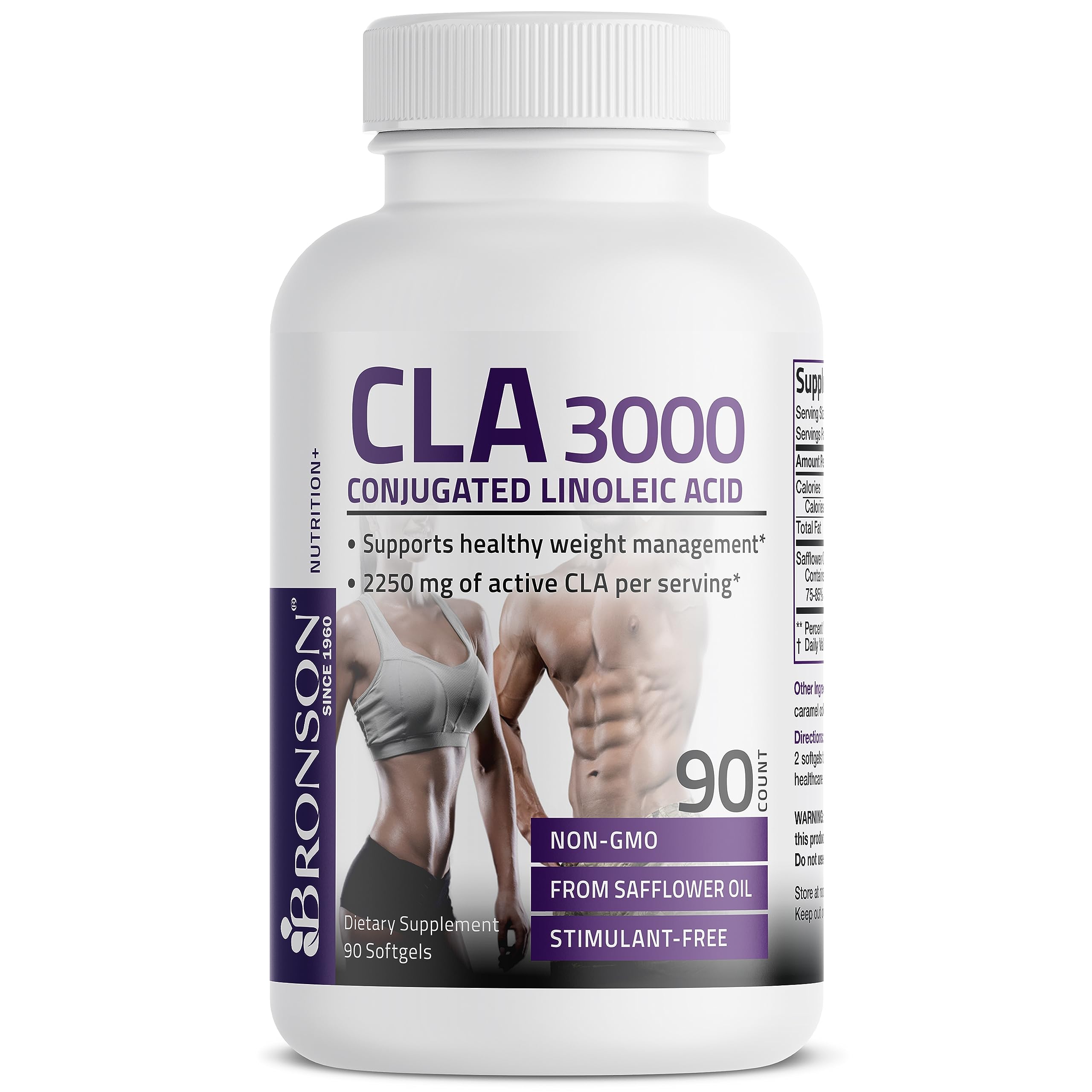 Bronson CLA 3000 Extra High Potency Supports Healthy Weight Managem Bronson Au supplements